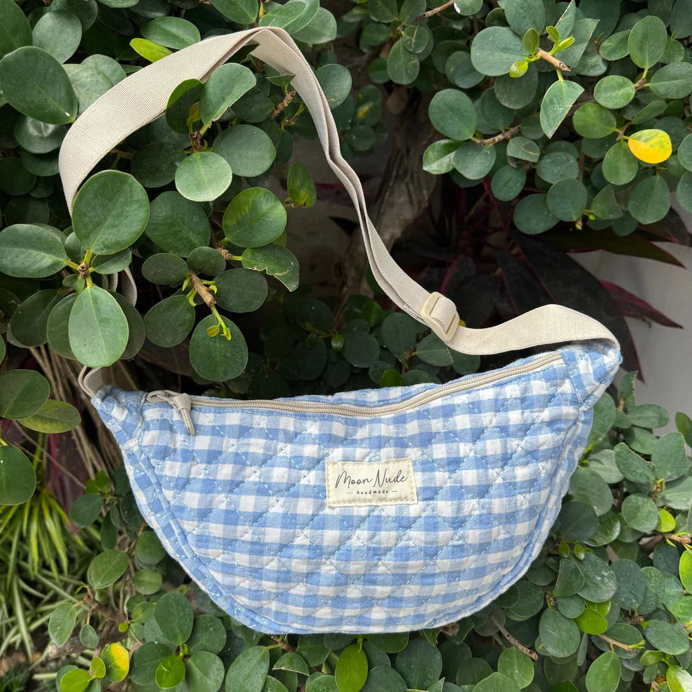 Moon Nude Handmade Azure Mini Shoulder Bag