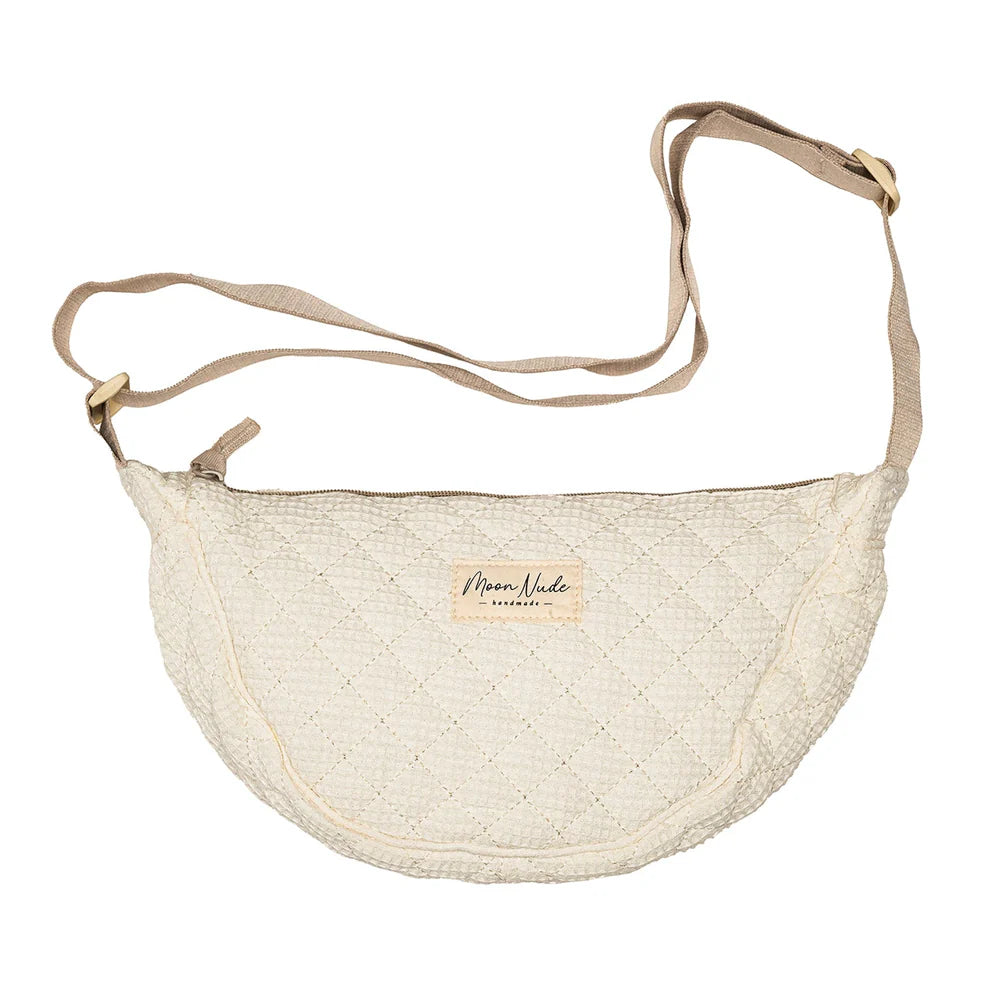 Moon Nude Handmade Cream Mini Shoulder Bag