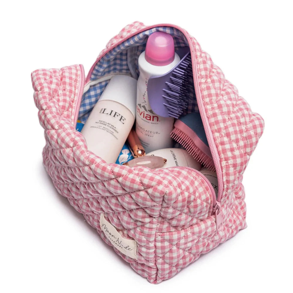 Moon Nude Handmade Flamingo Large Makeup Bag