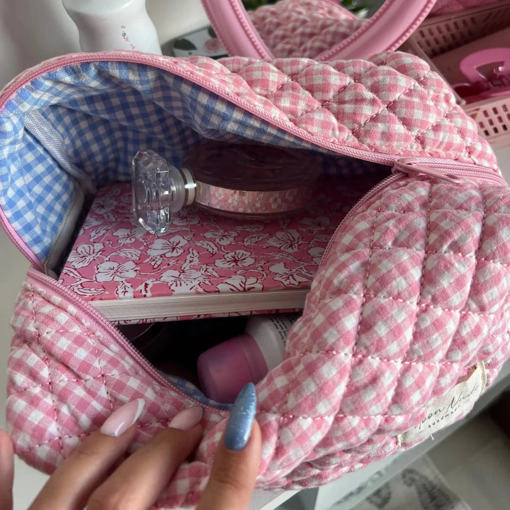 Moon Nude Handmade Flamingo Large Makeup Bag